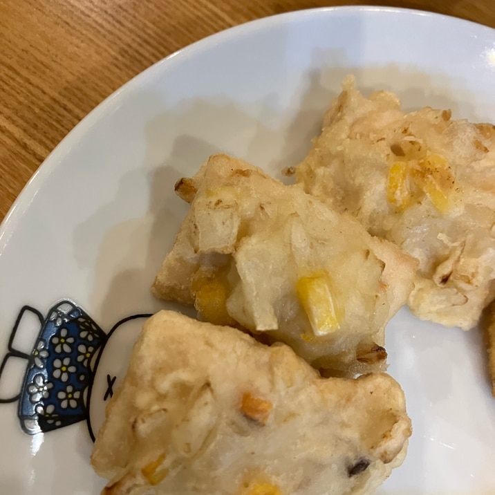 かじきのオニオンコーン揚げ